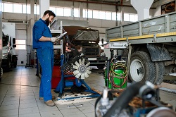 Young serious worker of automobile 444346